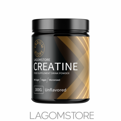 Lagomstore 100% Creatine Monohydrate 300 g – čistý kreatín monohydrát na zvýšenie sily a výkonu