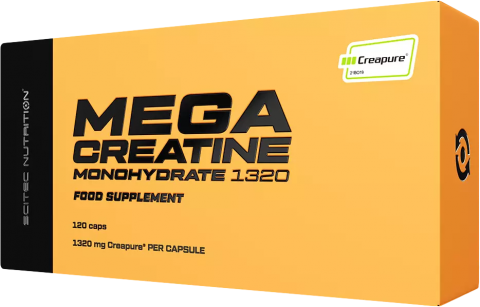 Scitec Mega Creatine Monohydrate 1320 120 kapsúl Scitec Mega Creatine Monohydrate 1320 120 kapsúl