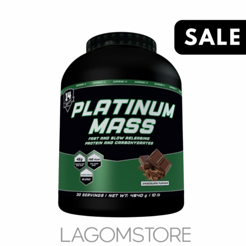 SUPERIOR14 PLATINUM MASS 2270g Superior14 Platinum Mass 2270 g – prémiový gainer na priberanie svalovej hmoty